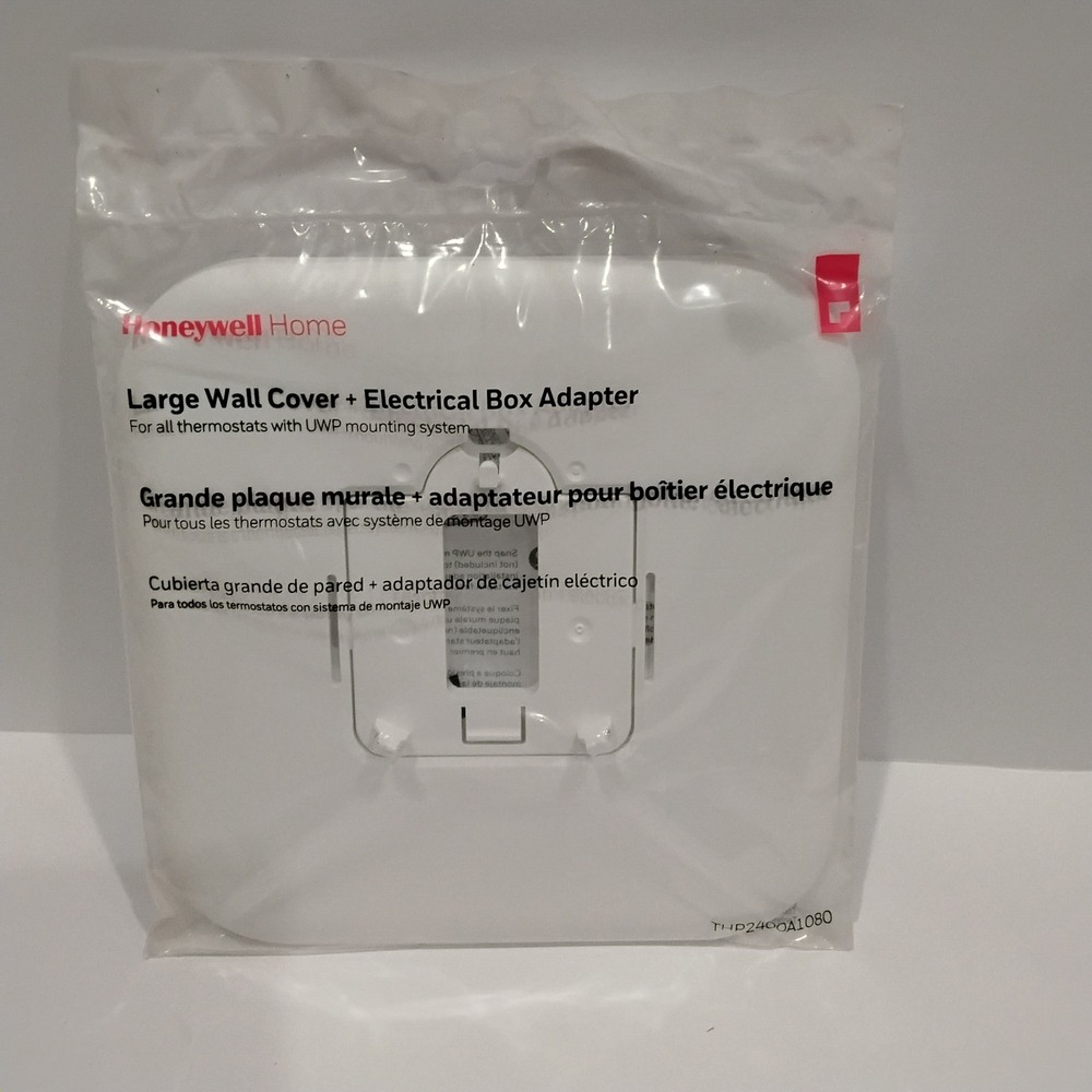Honeywell Home THP2400A1080 Large Wall Cover Electrical Box Adapter White NEW